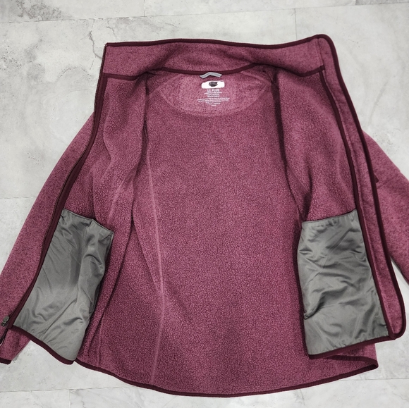LL BEAN - Women’s Sweater Knit Fleece Full Zip Jacket Size 1X PLUS - Picture 11 of 12